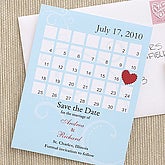 Personalized Save The Date Cards - Wedding Calendar