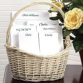 Stationary, note pads and gift basket for Teachers