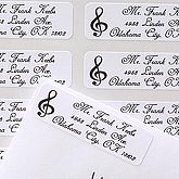 Music Notes© Return Address Labels