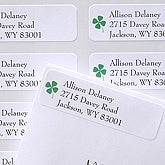 Emerald Border Return Address Labels
