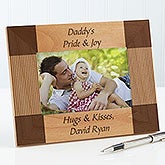 Personalized Engraved Wood Picture Frames for Fathers - Create Your Own - 6999