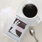 Silhouette© Personalized Coffee Favors