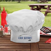 Hook 'Em & Cook 'Em Personalized Chef Hat
