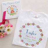 Personalized Flower Girl Gifts - Flower Girl Shirt & Book Set - 7149