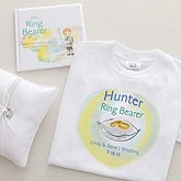 Personalized Ring Bearer Gifts - Ring Bearer Shirt & Book Set - 7150