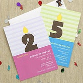 Personalized Birthday Wish Boys Birthday Party Invitations