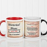 Personalized Coffee Mugs - The Day You Were Born - 7218 Personalized Coffee Mugs - The Day You Were Born - 7218