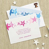 Personalized Kids Thank You Cards - Stars - 7221