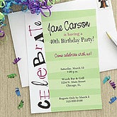 Come Celebrate© Custom Party Invitations