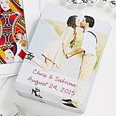 Personalized Wedding Favor Photo Playing Cards - Our Wedding - 7331