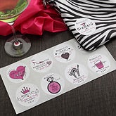 Personalized Bachelorette Party Stickers - 7361