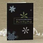Personalized Snowflakes Greeting Card - 7415