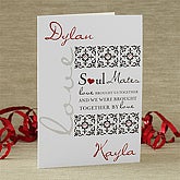 Romantic Personalized Greeting Cards - Soul Mates - 7472