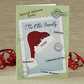 Personalized Christmas Greeting Card - Across the Miles - 7475