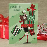 Born To Shop© Personalized Greeting Card