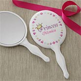 Personalized Girls Hand Mirror - Pretty Princess - 7553