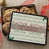 Personalized Cookie Tin - Family Is Forever - 7567