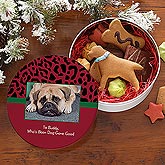 Dog-Gone Good© Personalized Photo Treat Tin