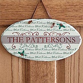 Personalized Holiday Slate Wall Plaque - Family Is Forever - 7627