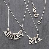 Personalized Name Silver Necklace - 7705D Personalized Name Silver Necklace - 7705D
