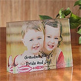 Sweet Grandparents© Photo 3-D Crystal Keepsake