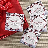 Personalized Holiday Gift Tags - Berry Branches - 7746