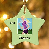 Workout Girl© Personalized Ornament