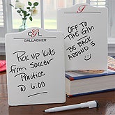 Personalized Ceramic Dry Erase Board - Chef's Monogram - 7774