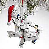 Personalized Christmas Ornament - Adirondack Chair - 7817