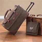 Personalized Luggage Set with Monogram - Brown - 7848