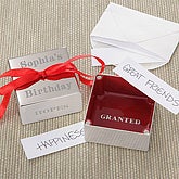 Birthday Wishes Personalized Silver Wish Box - 7853