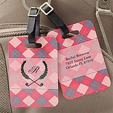 Ladies Personalized Golf Bag Tags - 7862 Ladies Personalized Golf Bag Tags - 7862