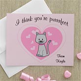 You're Purrrfect!© Personalized Valentine Cards
