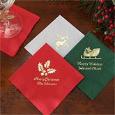 Personalized Napkins for Christmas Parties - 7926