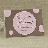 Personalized Polka Dot Personalized Greeting Cards - 7939