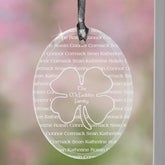 Irish Family Personalized Four Leaf Clover Suncatcher - 7955