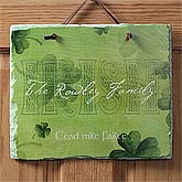 Personalized Irish Welcome Sign Slate Plaque - 7957