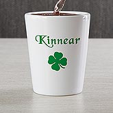 Four Leaf Clover Personalized Irish Shot Glass - 7958