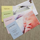 Personalized Photo Birth Announcements - Welcomed With Love - 8063