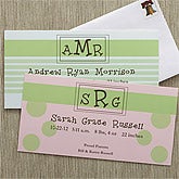 Baby Monogram Personalized Announcement baby gifts