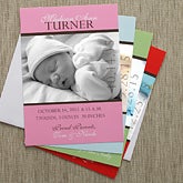 Personalized Photo Birth Announcements - Precious Photo - 8073 Personalized Photo Birth Announcements - Precious Photo - 8073