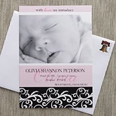 Personalized Baby Photo Birth Announcements - Little Darling - 8084 Personalized Baby Photo Birth Announcements - Little Darling - 8084