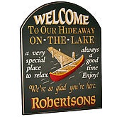 Hideaway on the Lake  Welcome Sign