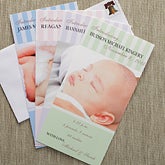 Photo Personalized Birth Announcements - Introducing Baby - 8091