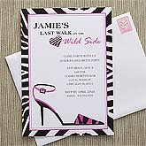 Personalized Bachelorette Party Invitations - Wild Side - 8112
