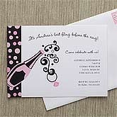 Last Fling© Personalized Bachelorette Invitations