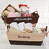Personalized Woven Wicker Basket - 8119