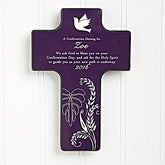 Confirmation Gifts - Personalized Wall Cross Keepsake - 8129