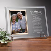 Personalized Glass Memorial Picture Frame - We Shall Meet Again - 8201 Personalized Glass Memorial Picture Frame - We Shall Meet Again - 8201