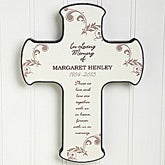 Personalized Memorial Wall Cross - In Loving Memory - 8202